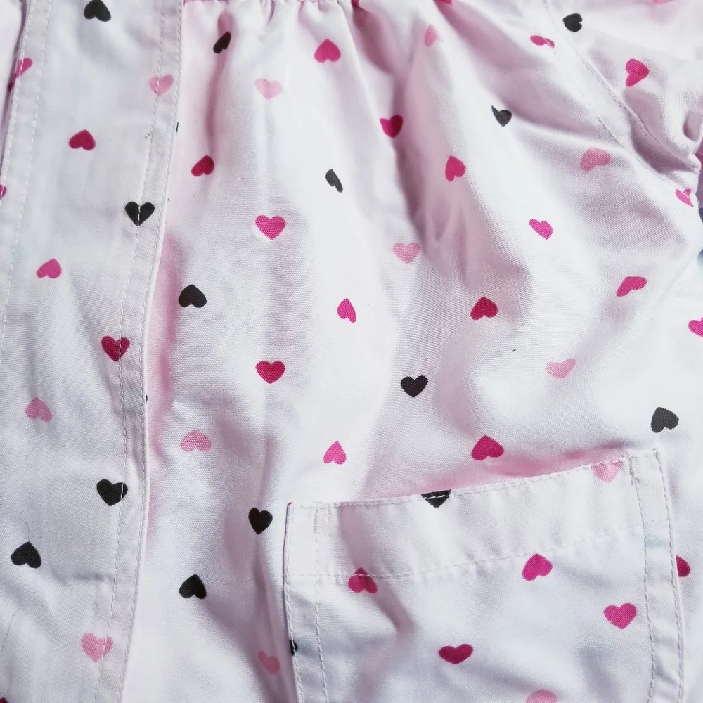 CARTER'S REVERSIBLE PINK HEARTS PINK FLEECE HOODED COAT SIZE 18 MONTHS